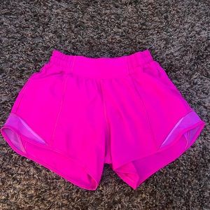 pow pink lululemon shorts